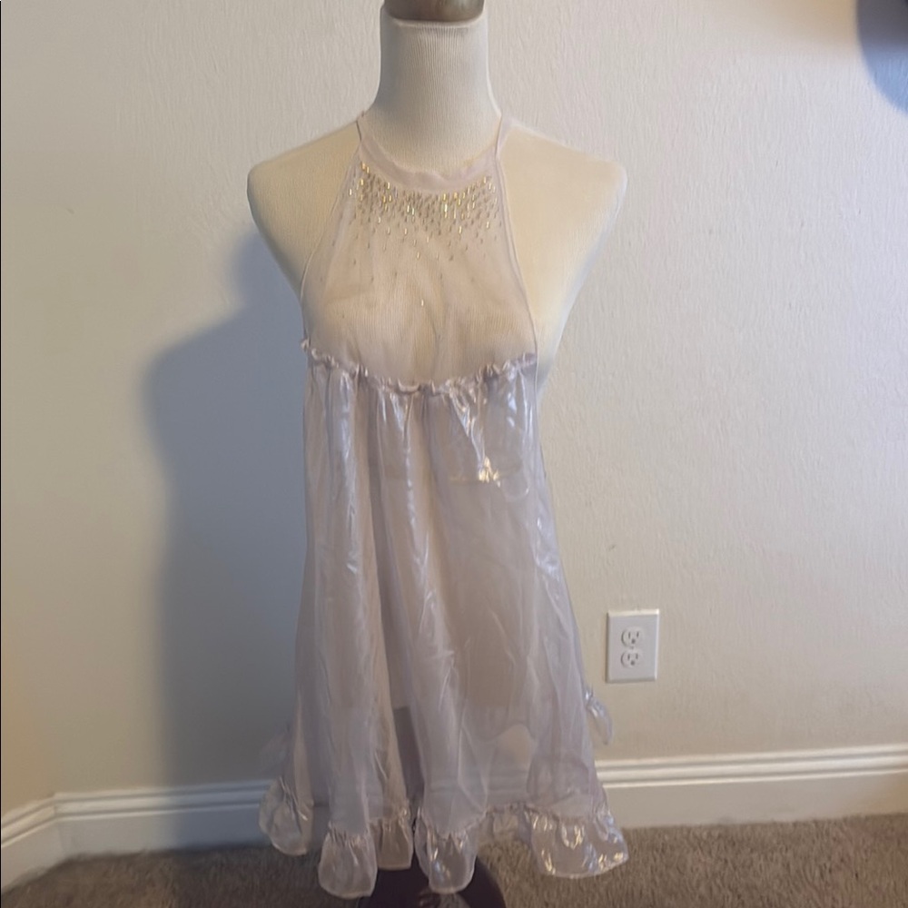Victoria's Secret Sheer Cream Chemise